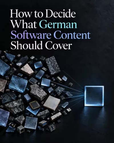 How to Decide What German Software Content Should Cover