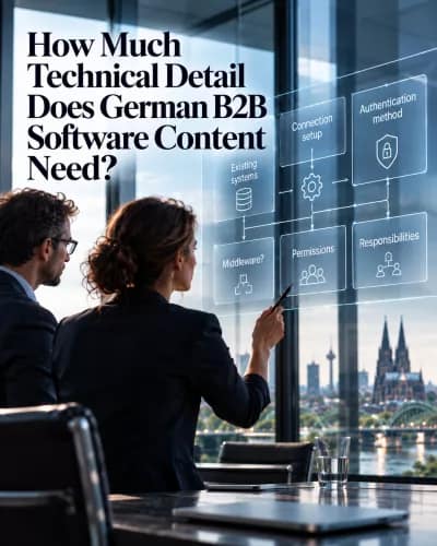 How Much Technical Detail Does German B2B Software Content Need?